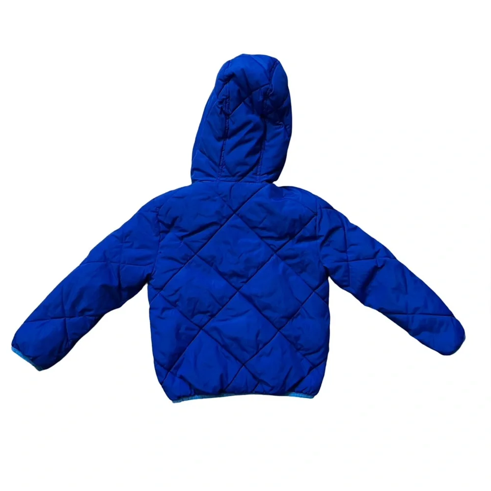 Cat & Jack Hooded Puffer Jacket Royal Blue Boys Youth Size XS